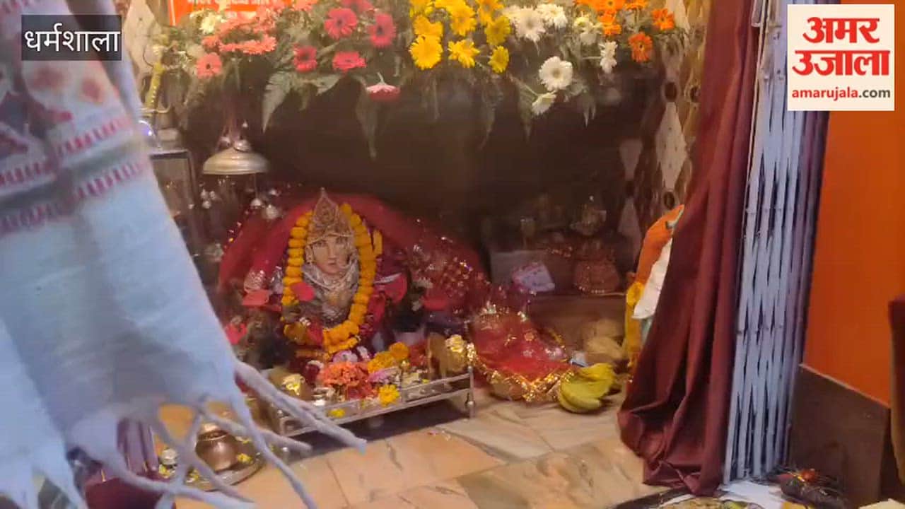 Dharamshala Crowds of devotees throng Mata Kunal Pathri Temple