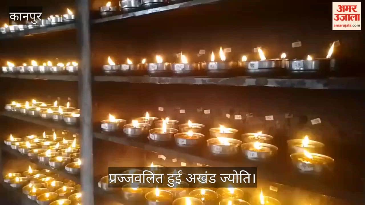 कानपुर: तपेश्वरी देवी मंदिर में गूंजे माता के जयकारे, चैत्र नवरात्र के पहले दिन उमड़ी भक्तों की भीड़