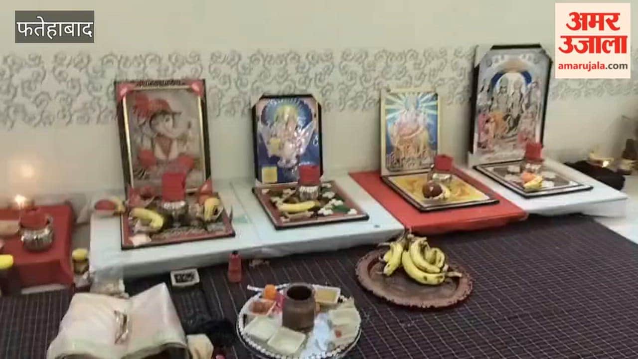 Crowds throng the temple in Tohana, Fatehabad, on the first day of Navratri