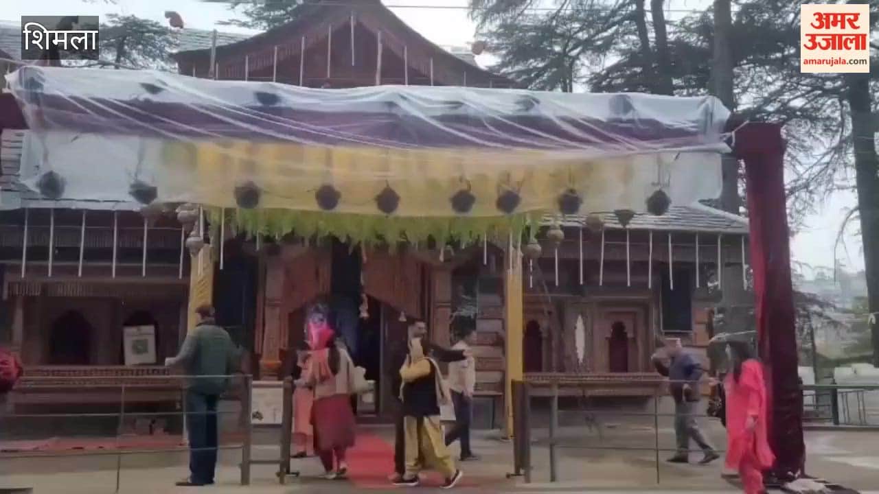 Shimla Crowds of devotees throng Taramata Temple in BCS partake in the Bhandara Prasad