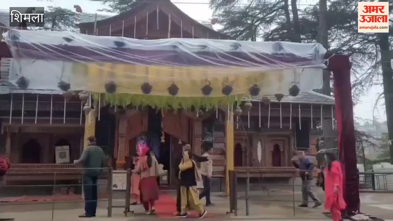 Shimla Crowds of devotees throng Taramata Temple in BCS partake in the Bhandara Prasad