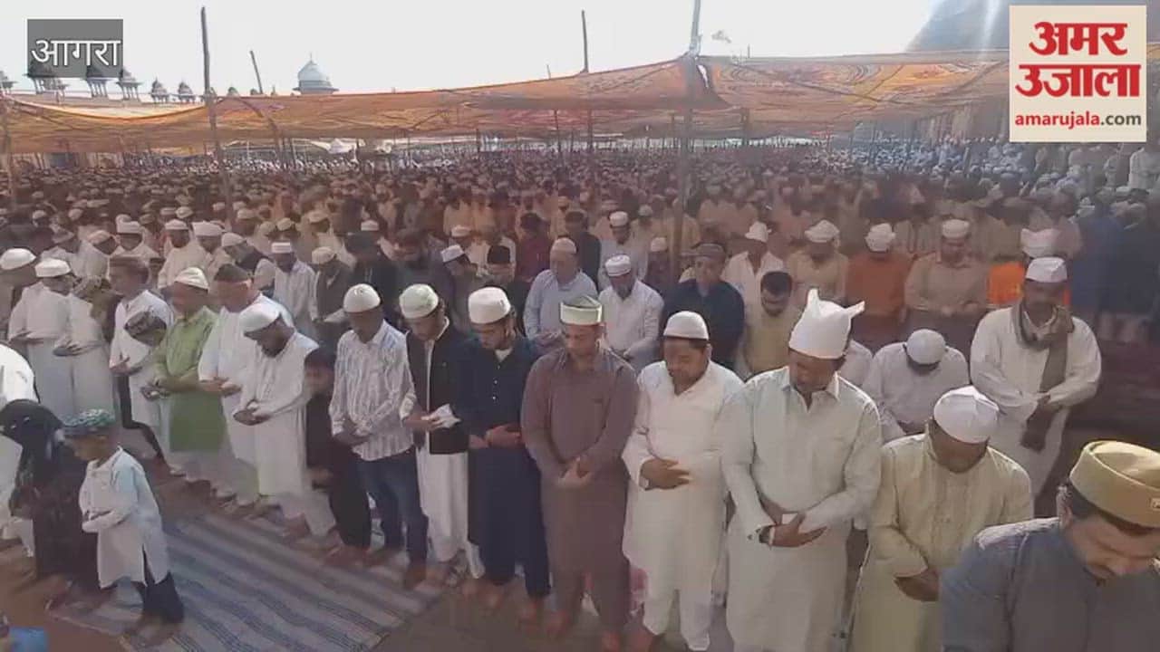 Thousands Offer Eid Prayers at Shahi Jama Masjid as Eid al-Fitr Celebrated with Joy