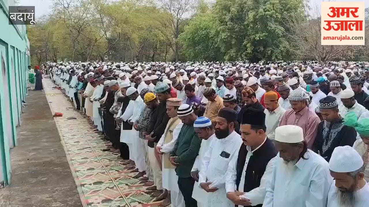 Thousands of people offered Eid prayers together in Budaun