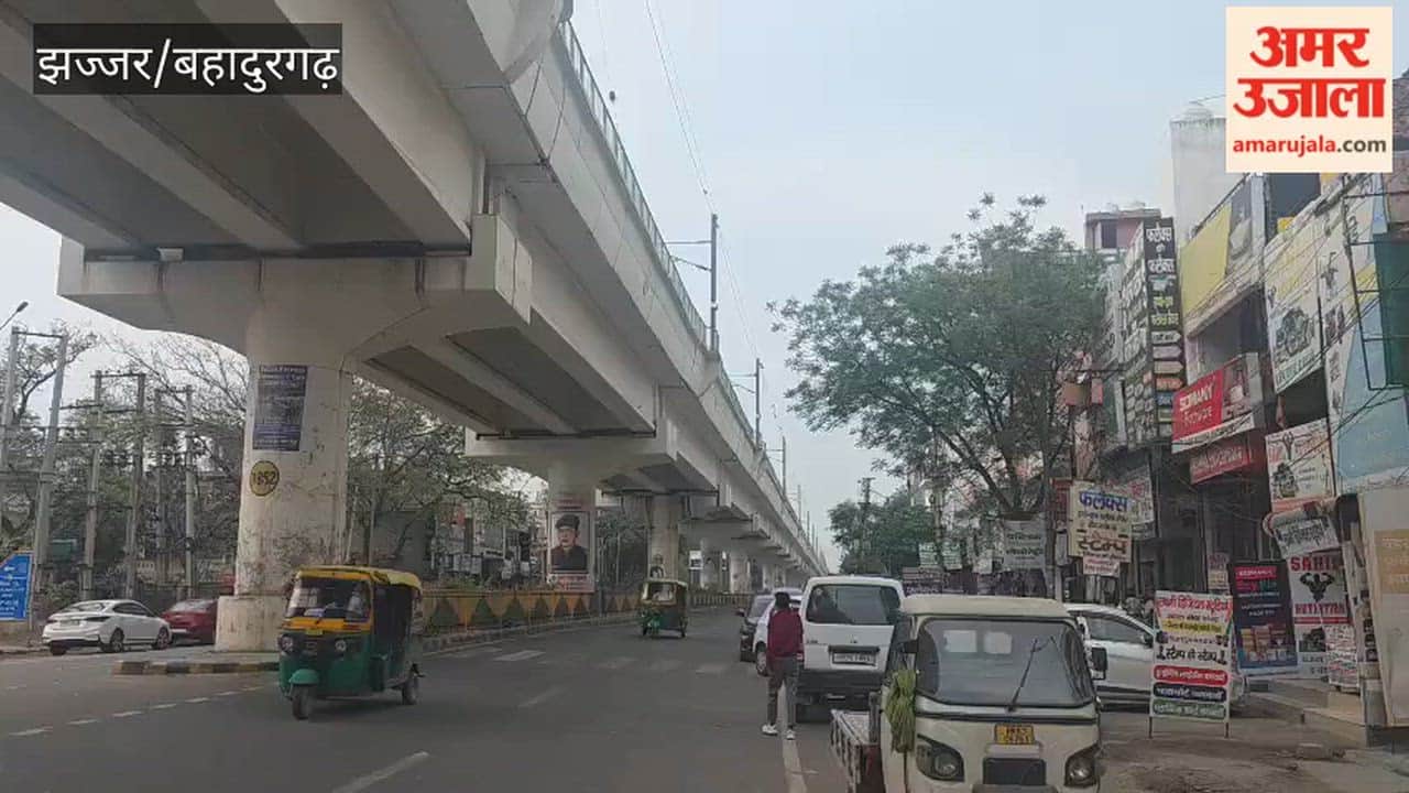 Pleasant weather in Bahadurgarh, overcast skies; chance of rain.
