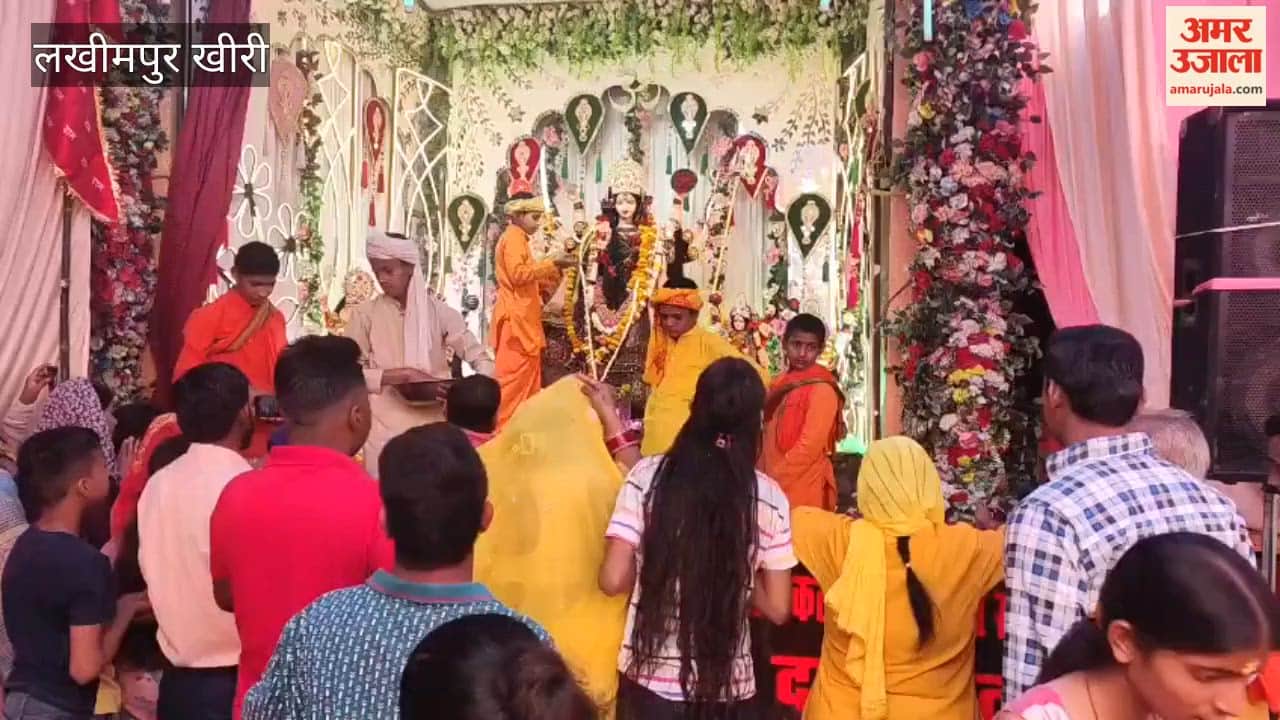 Devotees thronged to seek the blessings of Sankata Devi on Navratri in Lakhimpur kheri
