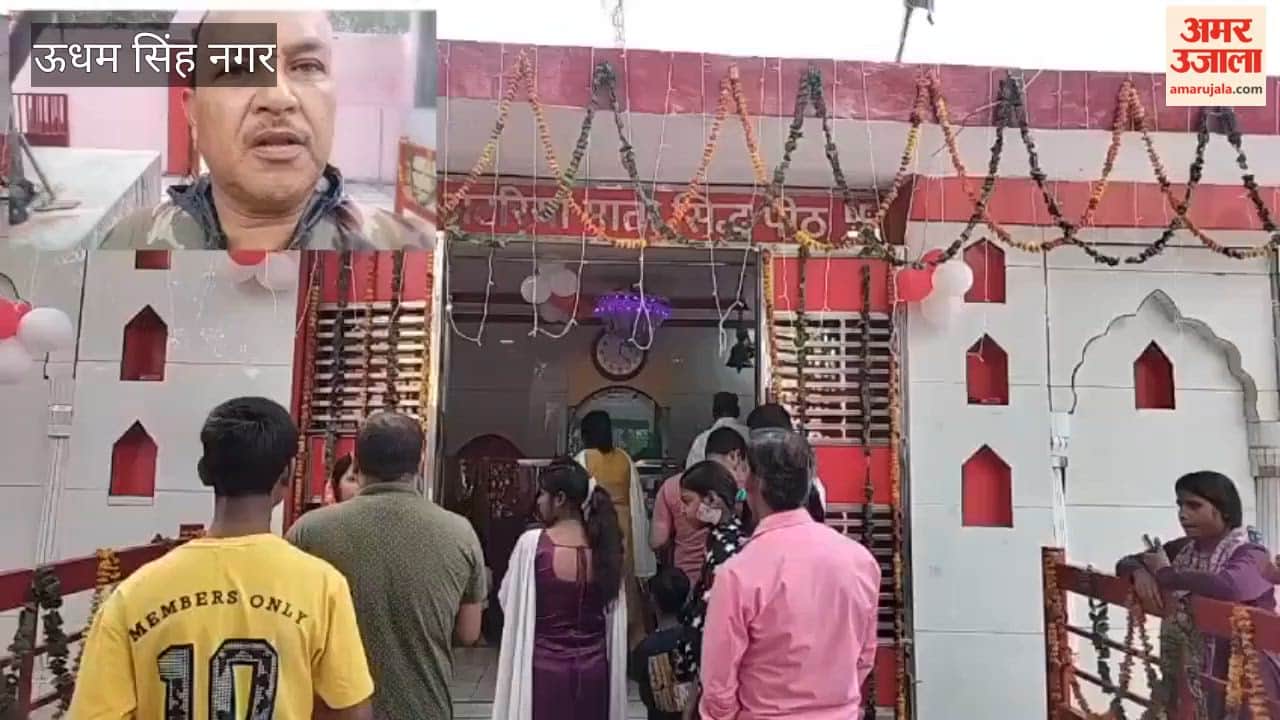 the first day of Chaitra Navratri, long queues of devotees were seen at the Devi temples in Rudrapur
