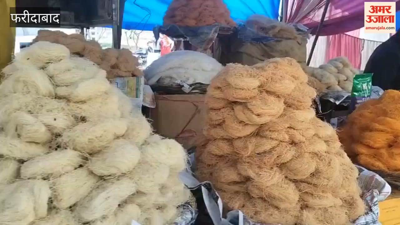 Decorated market outside mosque in Old Faridabad