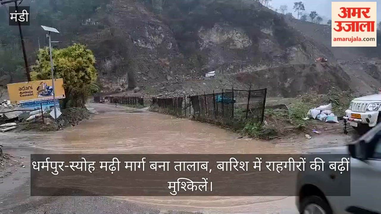 Dharampur-Syoh Madhi Road Turns into a Pond; Commuters' Difficulties Mount Amidst Rains