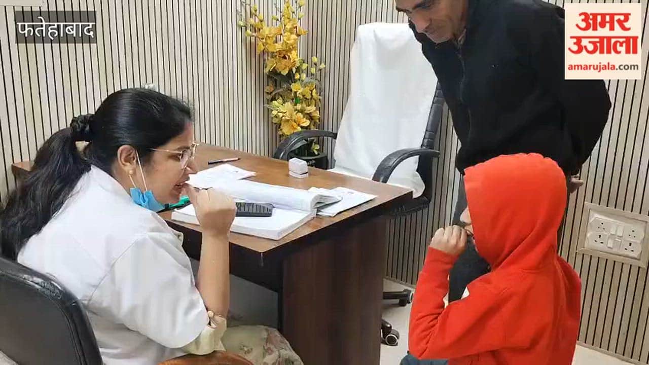 10 to 12 children are visiting the dental specialist's OPD daily at the Fatehabad Civil Hospital; the doctor states...