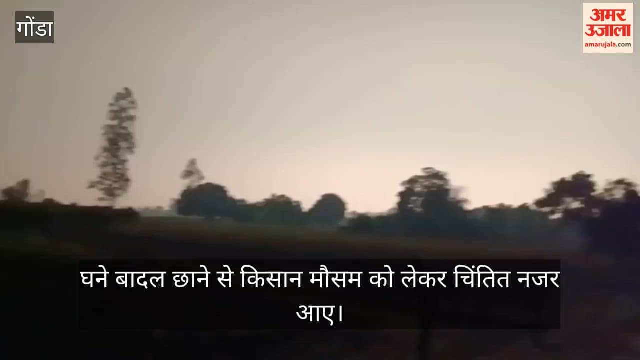 VIDEO: एकाएक बदला मौसम का मिजाज, दिन में छाया अंधेरा