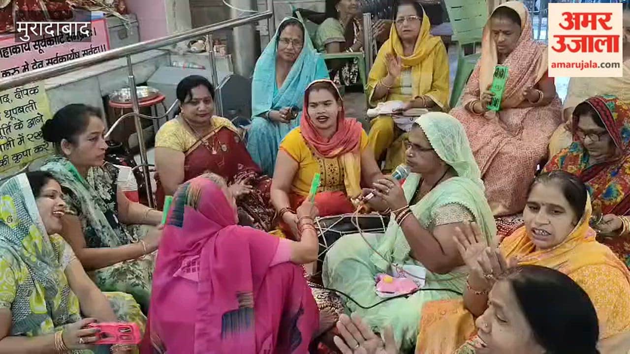 Bhajans Resound at the Ancient Durga Temple on Court Road During Navratri
