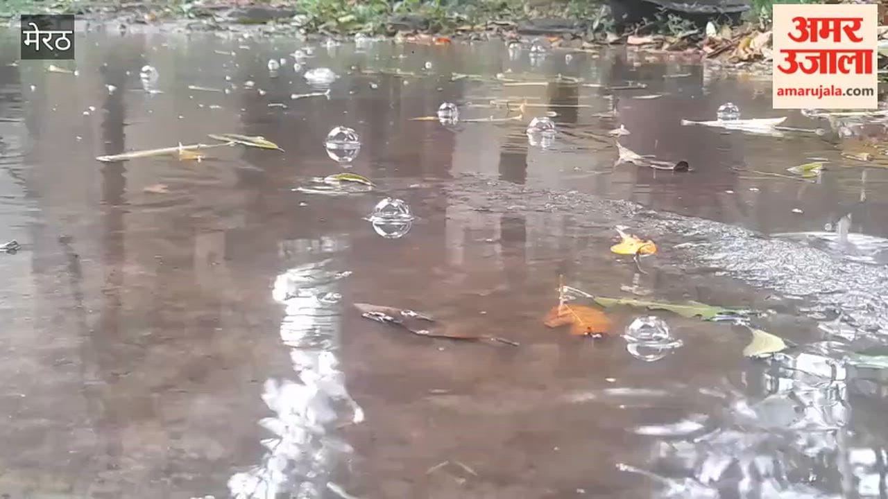 Meerut: Rain started since morning, temperature dropped