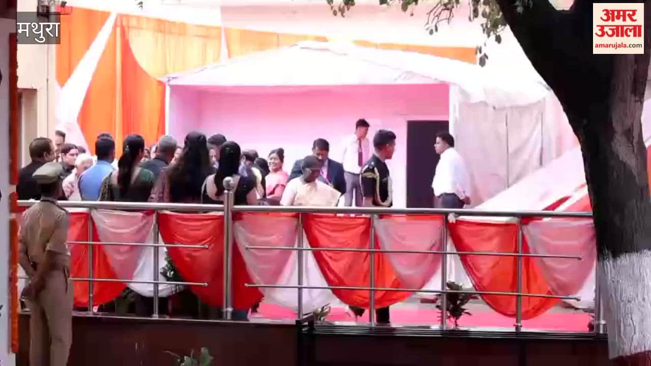 President draupadi murmu visit Neem Karoli Baba ashram in vrindavan