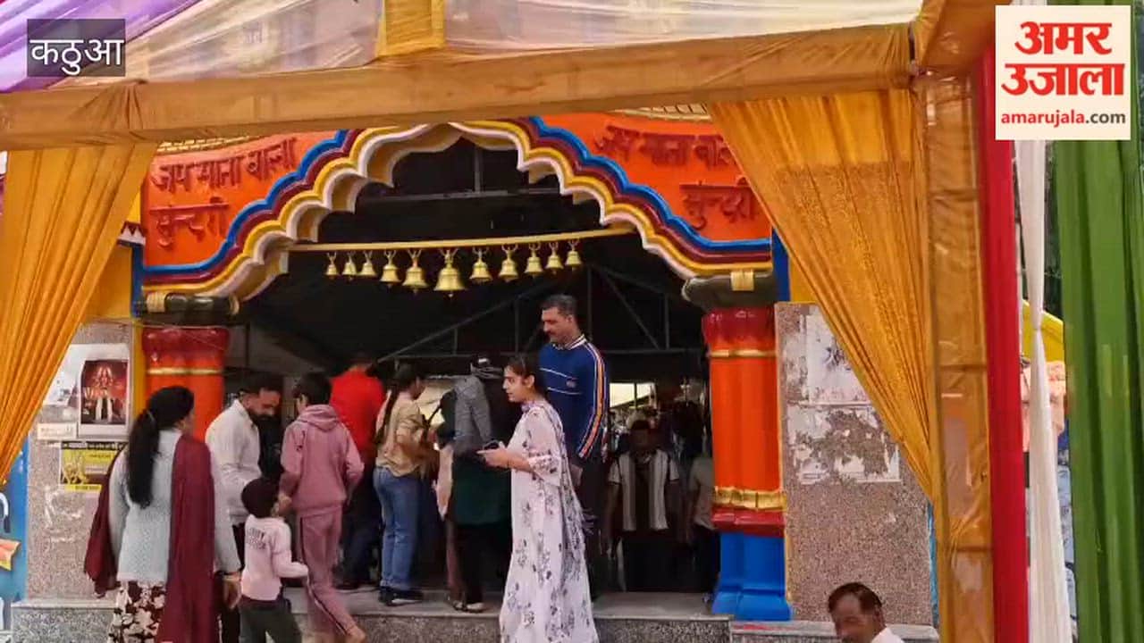 During Chaitra Navratri, devotees bowed their heads at Mata Bala Sundari Temple.