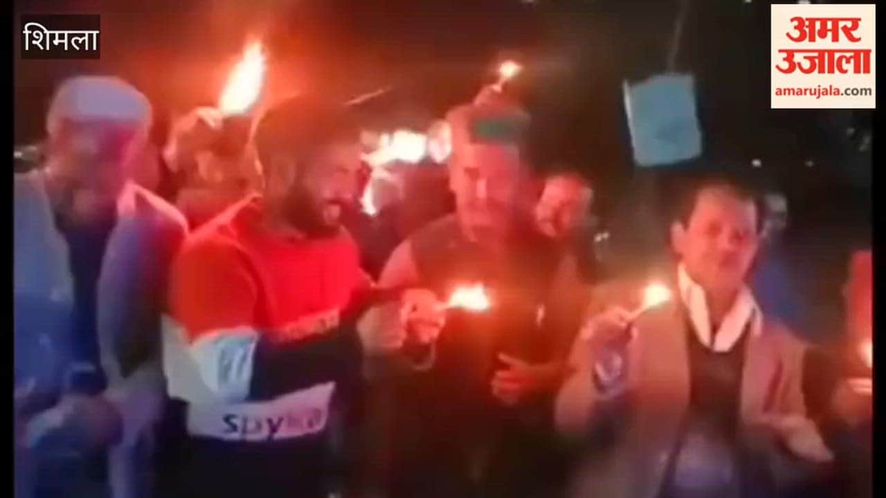 Kullu Smart Meters Protested by Lighting Torches