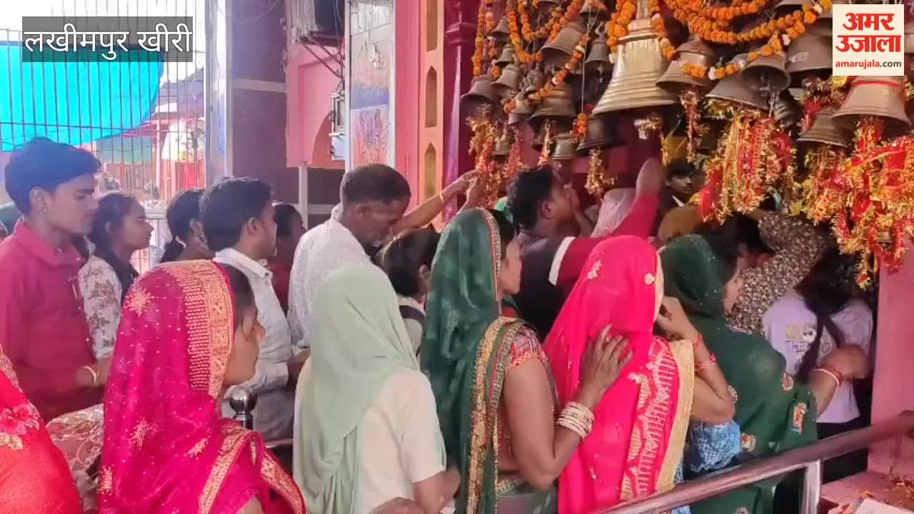 devotees worshipped Skandamata and crowds thronged the temples in Lakhimpur kheri