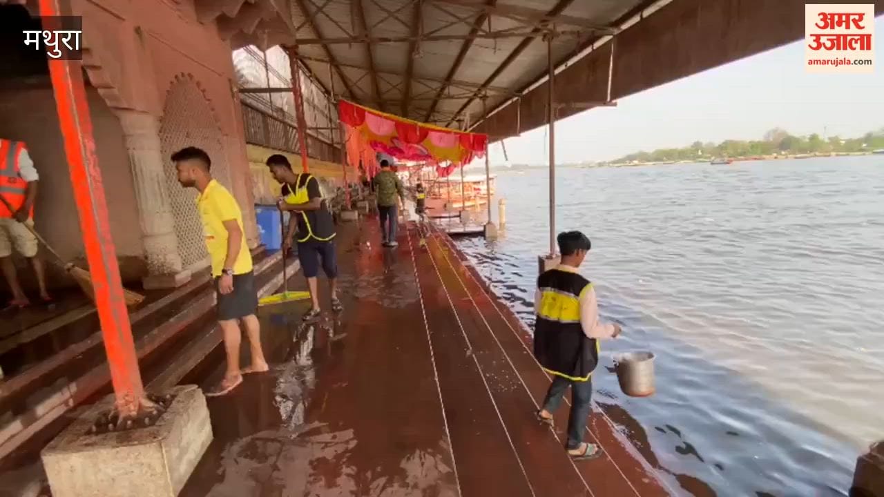 Cleanliness Drive Conducted at Ghats Ahead of Yamuna Chhath
