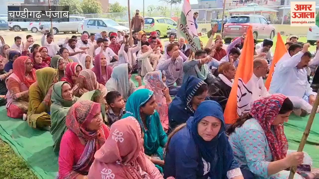 Congress members gheraoed Cabinet Minister Lalchand's residence