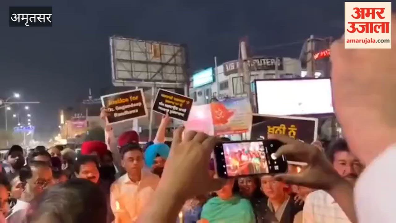 Congress Holds Candlelight March, Pays Tribute to Gagandeep Randhawa