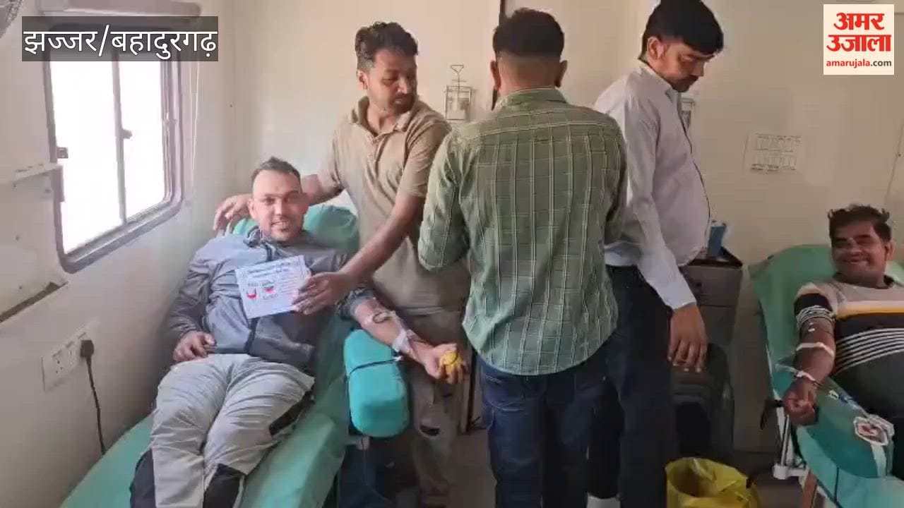 Amar Ujala Foundation Organizes Voluntary Blood Donation Camp in Badli, Bahadurgarh