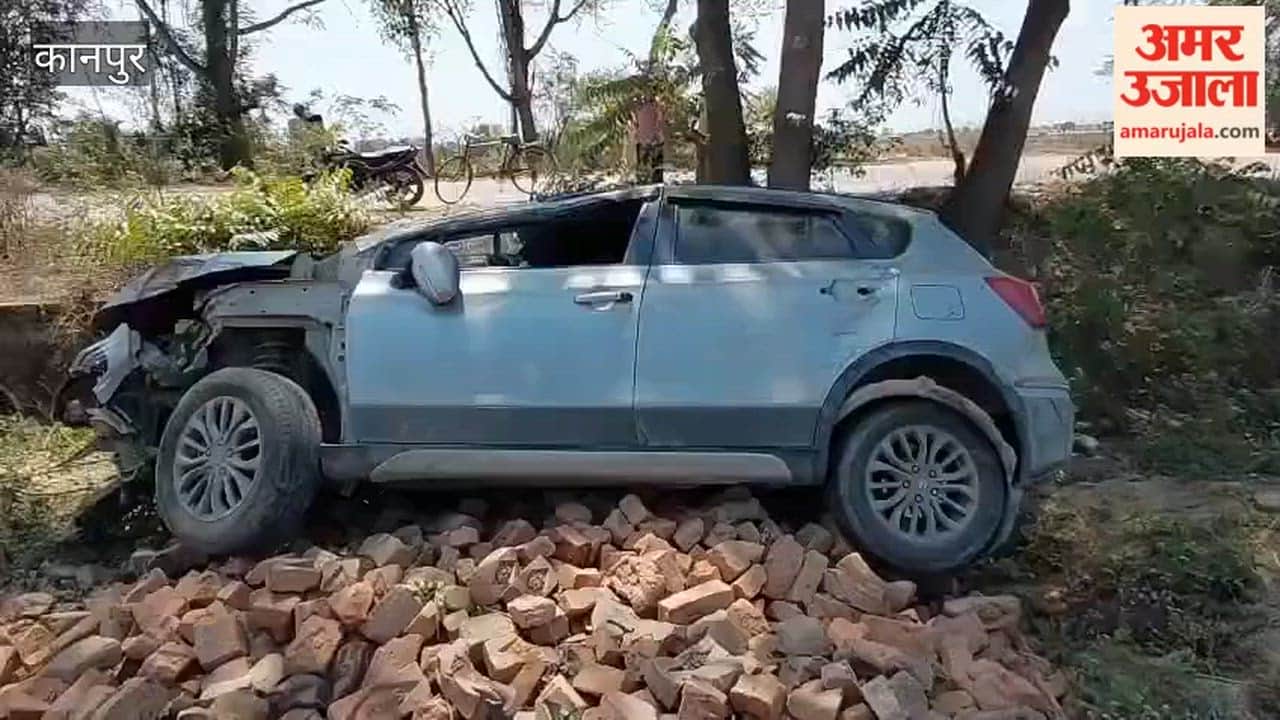 Speeding Car Loses Control, Collides with E-Rickshaw, and Plunges into Ditch