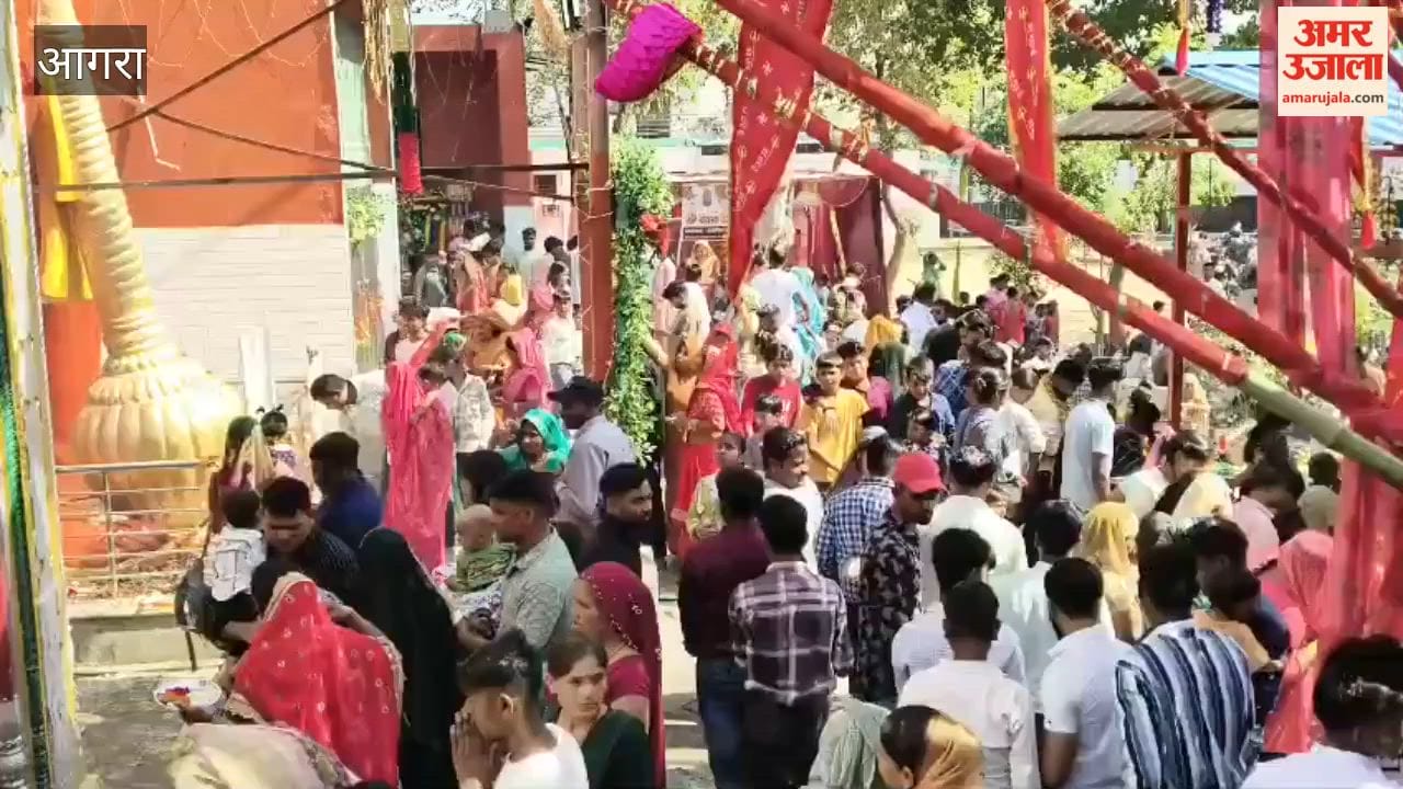 Massive Devotee Rush at Kaila Devi Temple Fair in Agra