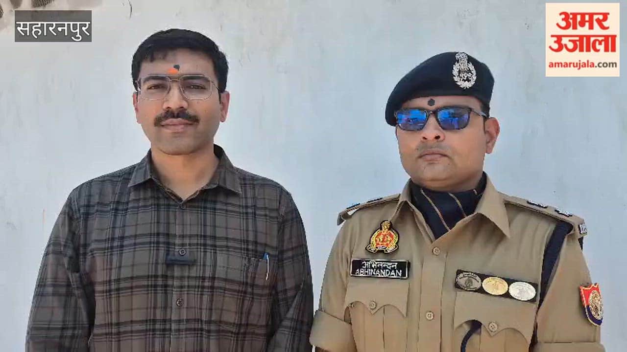 Saharanpur: DM-SSP examined the arrangements in Chaitra Navratri fair at Siddhapeeth Shri Shakambhari Devi.