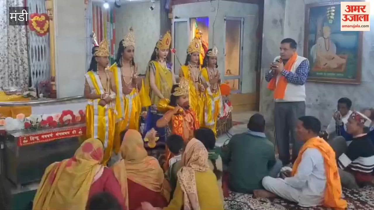 Mandi Grand Procession Taken Out Following *Havan* and Recitations Marking Lord Rama's Birth Chhoti Kashi Resounds with the Name of Ram