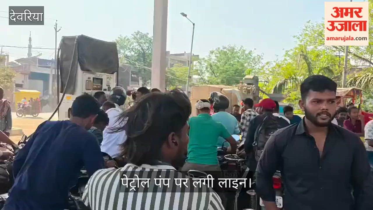 Petrol pumps have been queuing since morning, with many running dry.