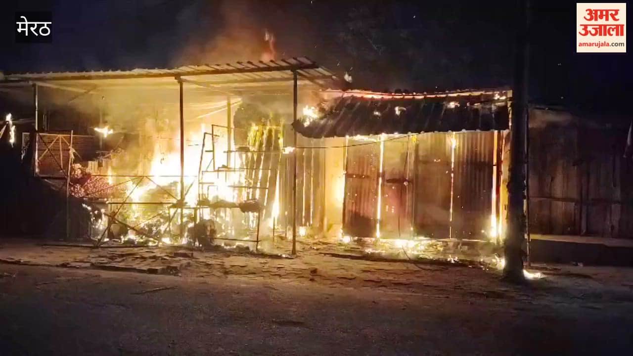 Meerut:  Fire Breaks Out in Three Shops in Mawana, Losses Worth Lakhs