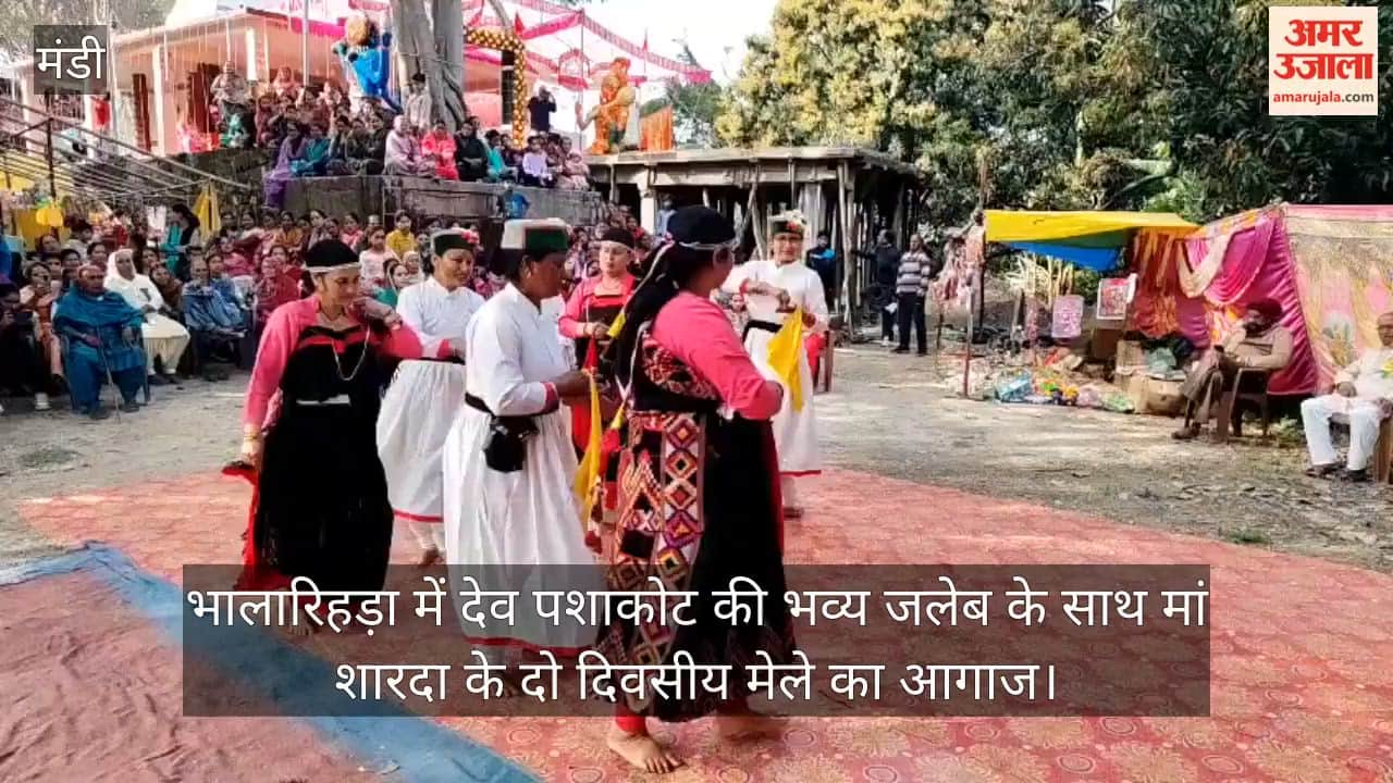 The two day fair of Mother Sharda kicks off in Bhalarihda with a grand procession of Dev Pashakot.