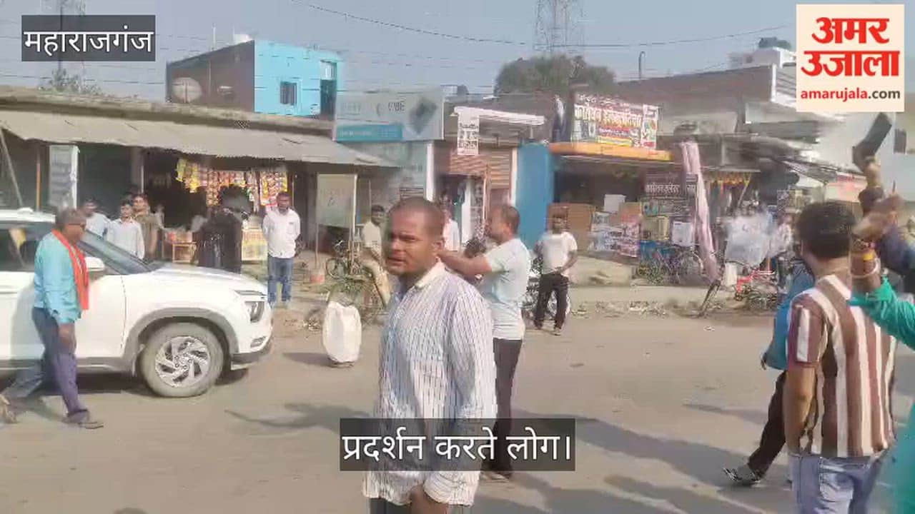 Consumers are angry over not getting gas cylinders, Gorakhpur Sonauli road blocked - uproar