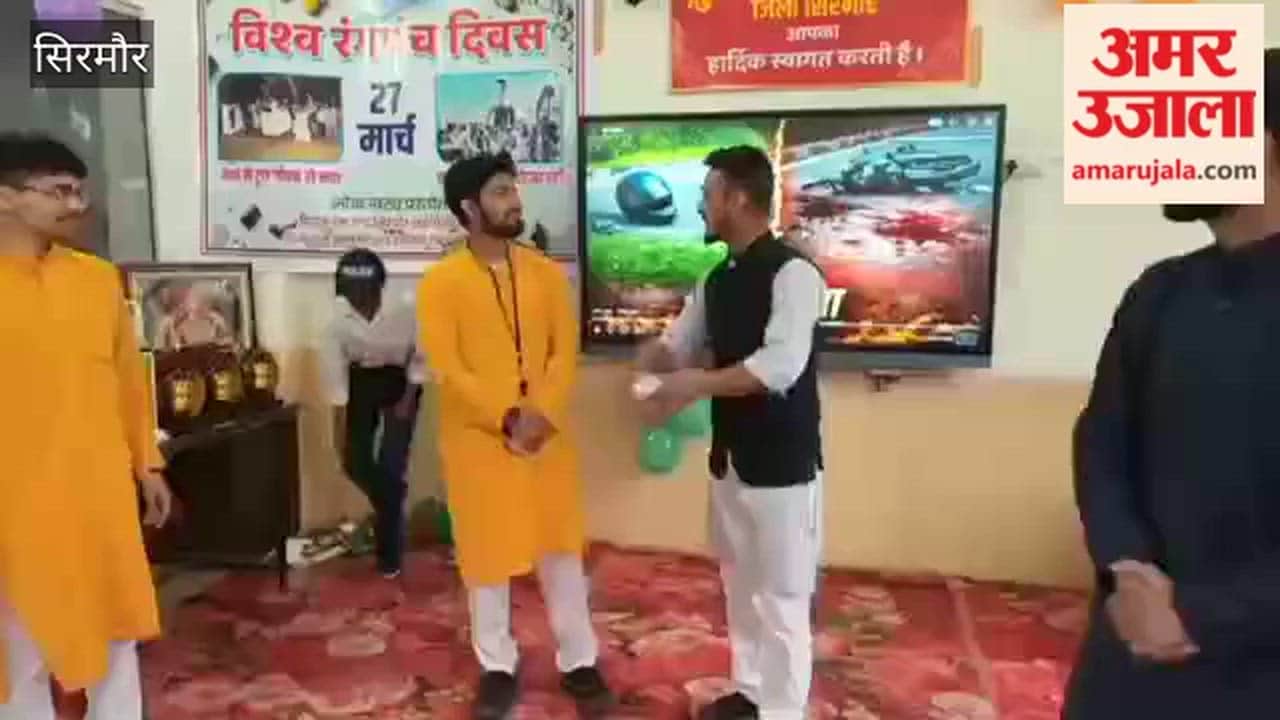 Sirmour Awareness Raised Regarding Drug Abuse and Road Safety on World Theatre Day Senior Citizens Honored