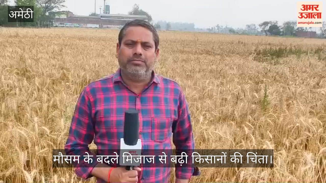 अमेठी में मौसम के बदले मिजाज से बढ़ी किसानों की चिंता