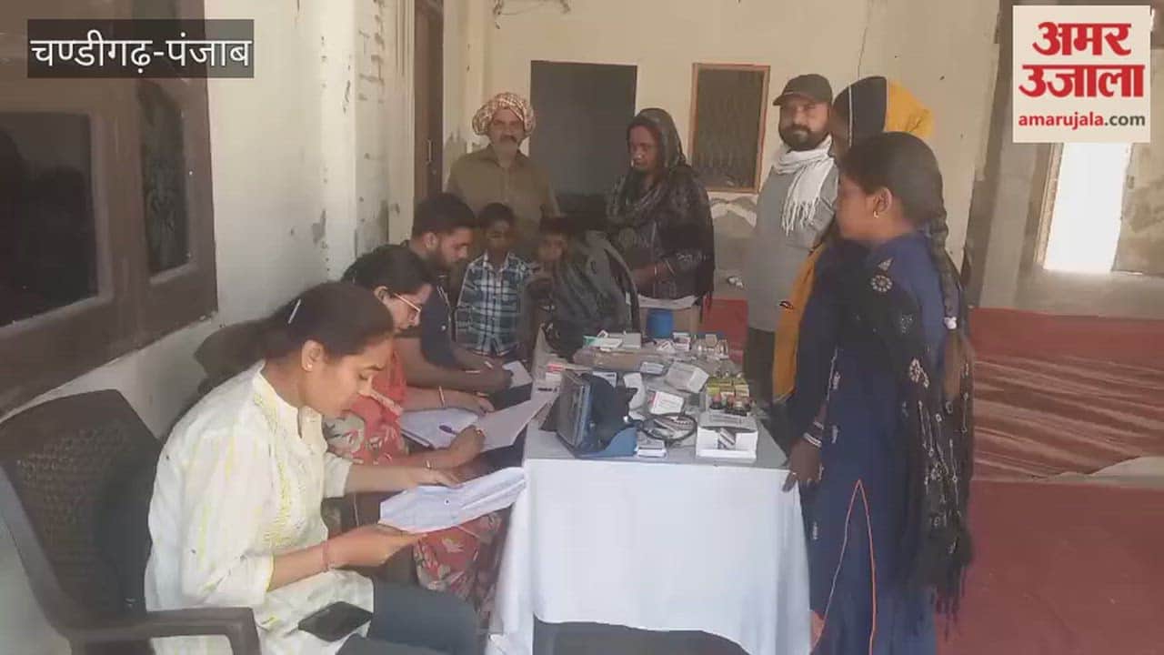 The Health Department organized a medical camp in the village of Hazara Singh Wala in Mamdot.