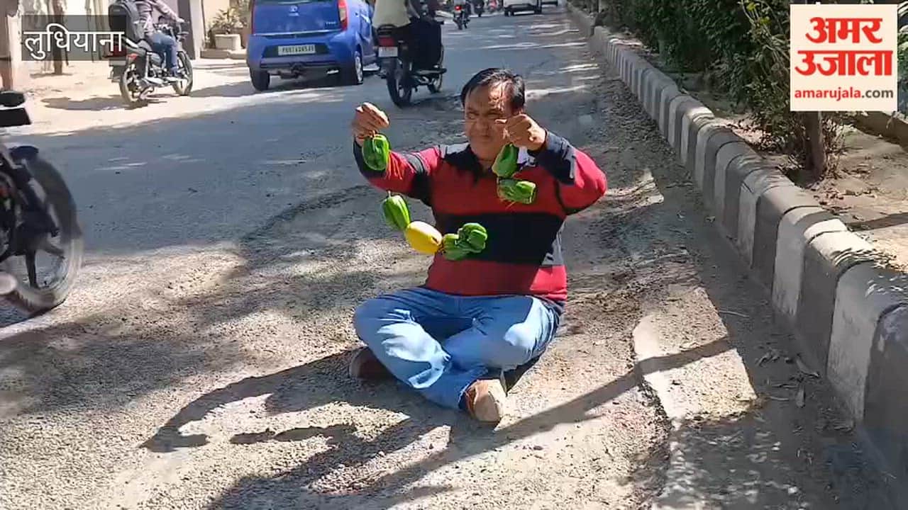 A galgal and a bell pepper placed on the foundation stone of the road, to ward off the evil eye.
