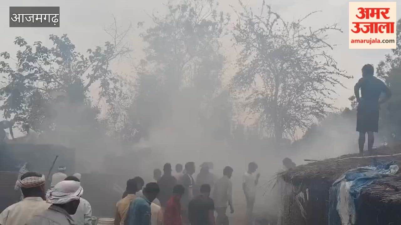 12 Residential Huts Reduced to Ashes in Fire at Devara