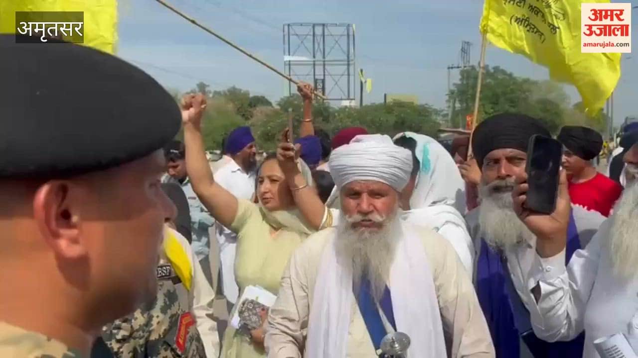 Shiromani Akali Dal (Amritsar) Protest at Wagah Border