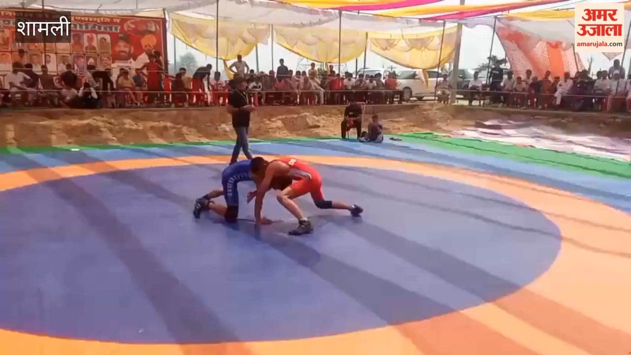 Shamli: Wrestlers Display Strength in Wrestling Competition