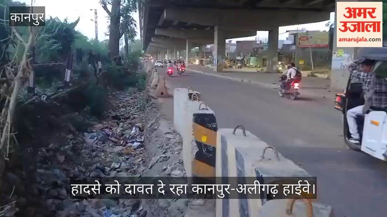 Kanpur NHAIs Excavation Becomes a Nightmare for Commuters Service Lane Drain Left Unfinished for Four Years