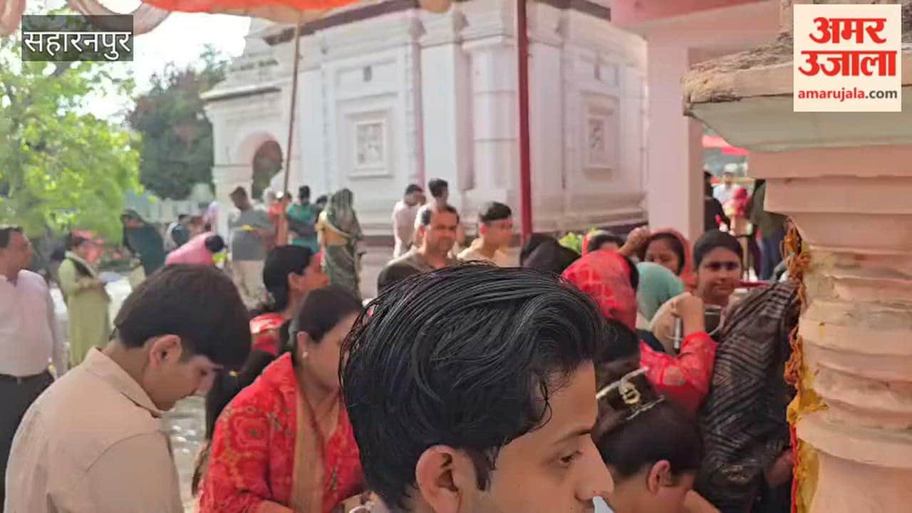 Crowds of devotees throng the ancient temple of Sheetla Mata in Gangoh as the annual fair gets underway.