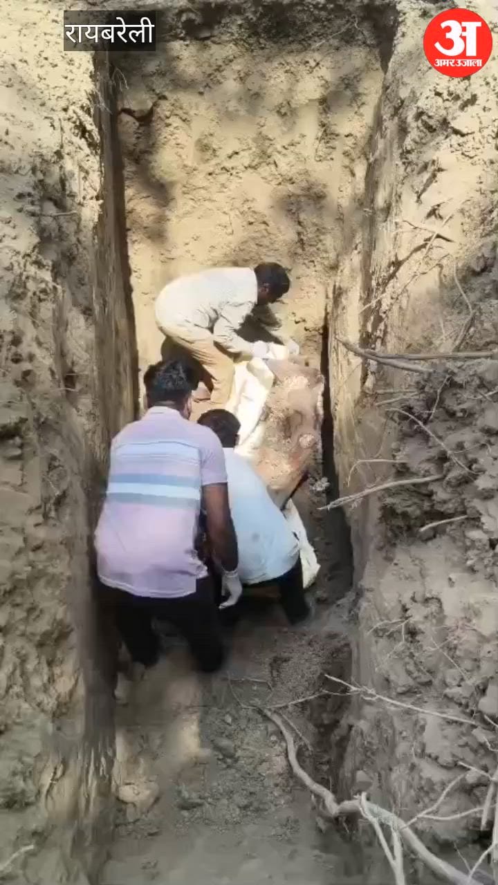 VIDEO: चंदई रघुनाथ पुर में चार माह बाद कब्र से निकाला शव, चार महीने पहले हुई थी मौत