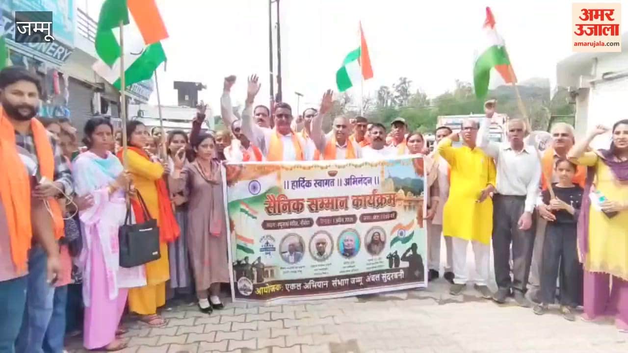 A grand procession was taken out in Nowshera to honour the soldiers.