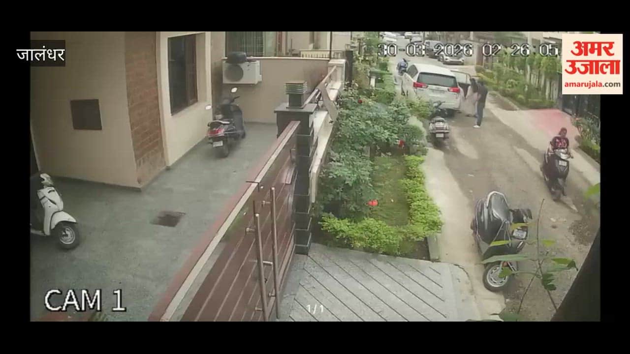 Purse snatched from a businessman's daughter on Guru Gobind Singh Avenue in Jalandhar; incident captured on CCTV.