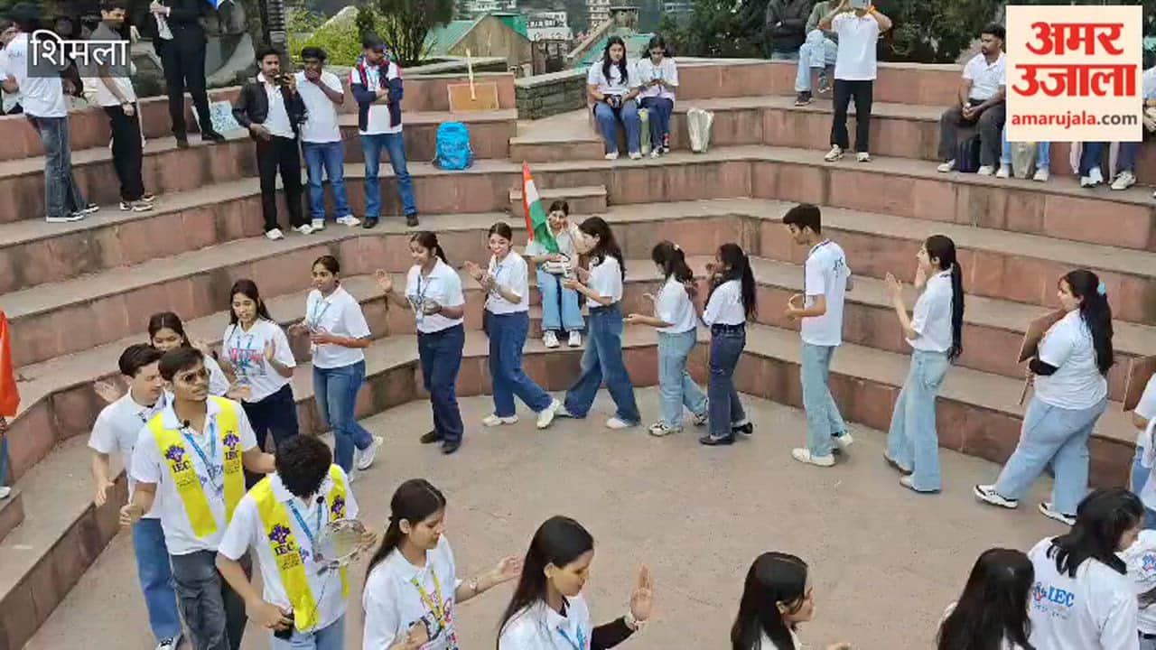 Street play performance by students of IEC University at The Ridge Shimla under the 'Drug-Free Himachal' campaign