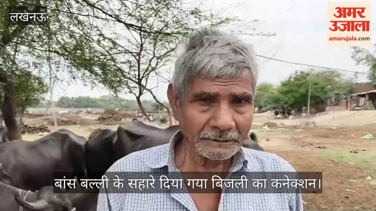 VIDEO: डिप्टी खेड़ा में लोगों को बांस बल्ली के सहारे दिया गया बिजली का कनेक्शन, अभी तक नहीं लगा पोल