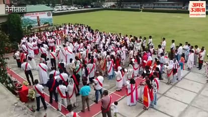 procession of the cross took place at St. Theresa Church in Haldwani on Good Friday