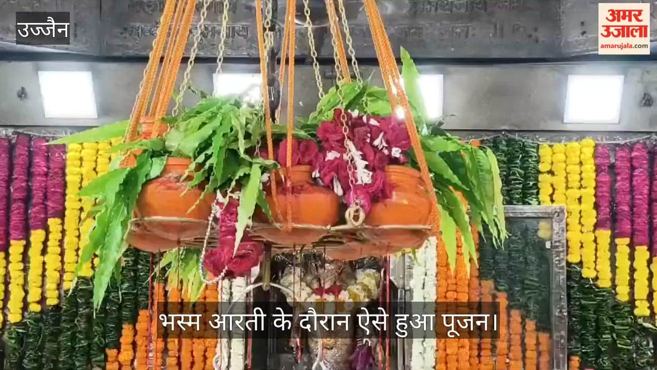 Baba Mahakal adorned Bhang, Tripund, Chandra and Bel leaves, Jai Shri Mahakal echoed around.