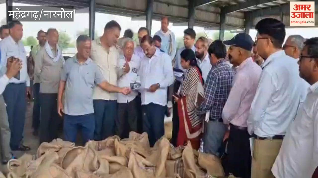 ACS Dr. Raja Shekhar Vandru inspected the grain markets in Narnaul.