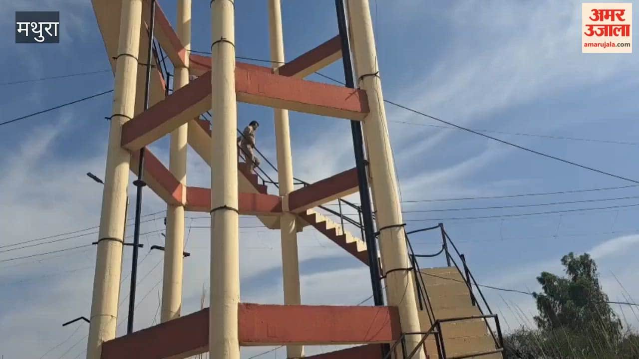 Farmers climb water tank in Mathura over grievances